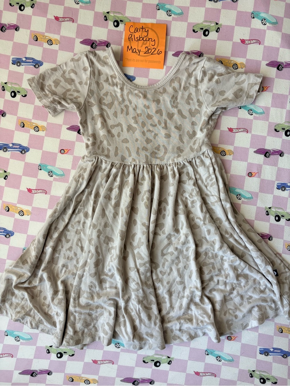 Kyte BABY Oat Leopard Twirl Dress